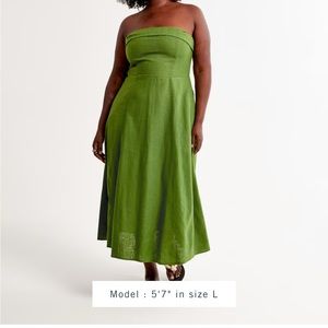 Abercrombie&Fitch Linen Midi Dress